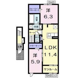 カーサ　アリエッタの物件間取画像